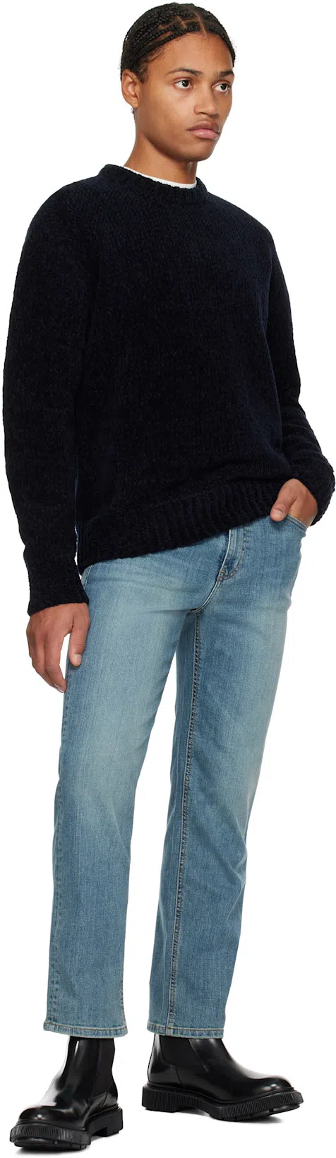 JIL SANDER Men White Crewneck T-shirt With Logo Lettering On The Front In Cotton Man