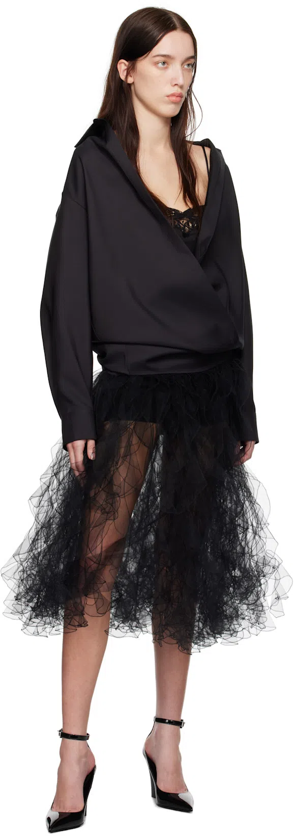 VALENTINO Wool Shirt In Black