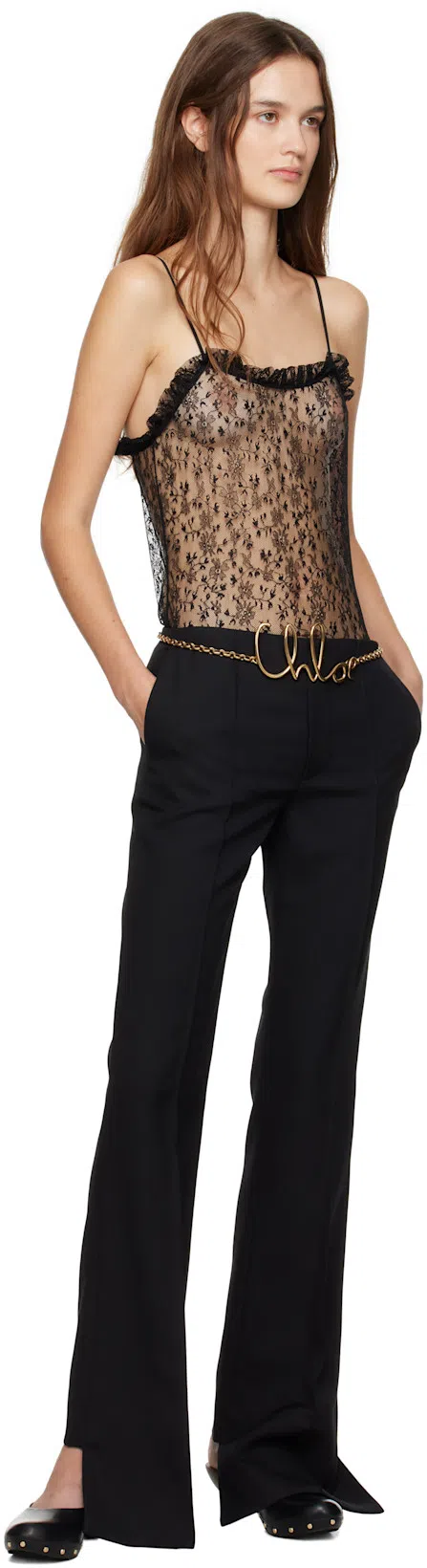 CHLOÉ Judith Kitten Heel Clog In Black