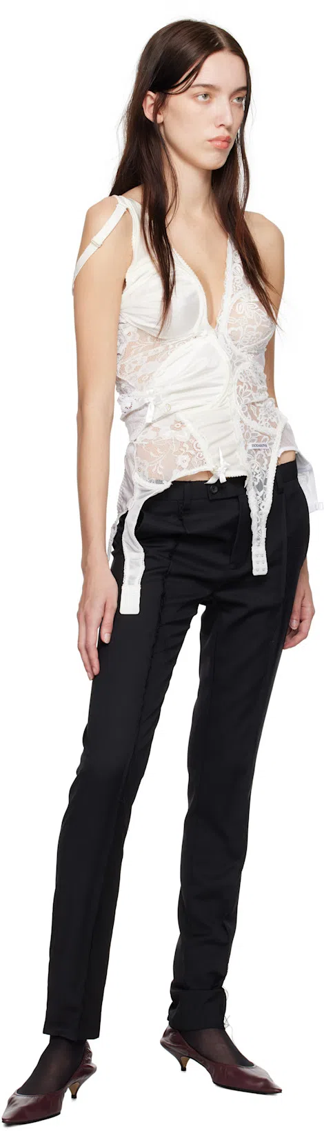 THE ROW Brown Liisa Kitten Heels In Lqb Laquer Brown