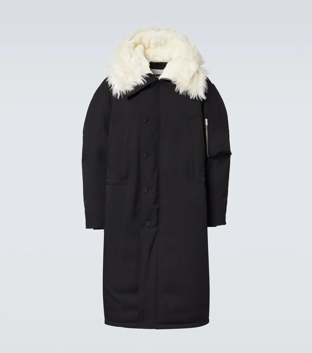 JIL SANDER Straight Plain Jacket In Black