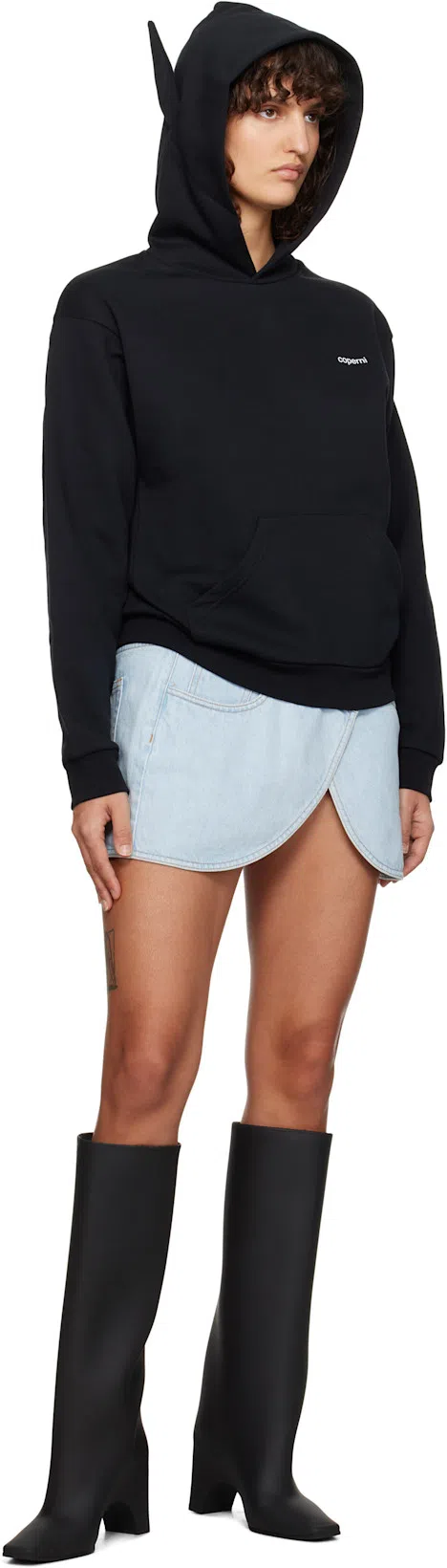COPERNI Horn Hoodie In Black