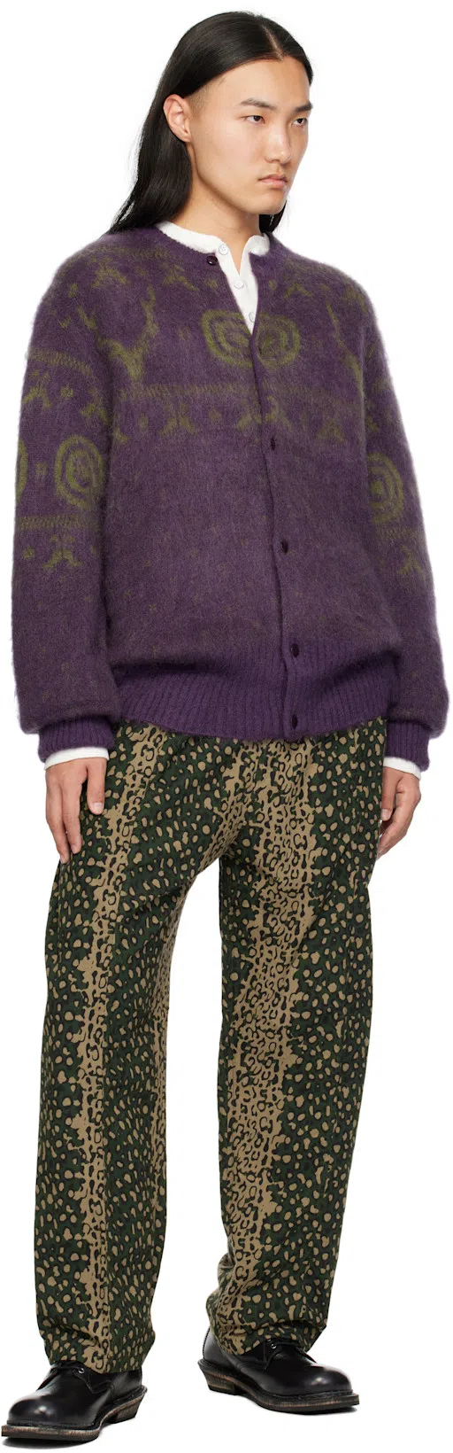 RAG & BONE Cotton Blend Waffle Knit Henley In White