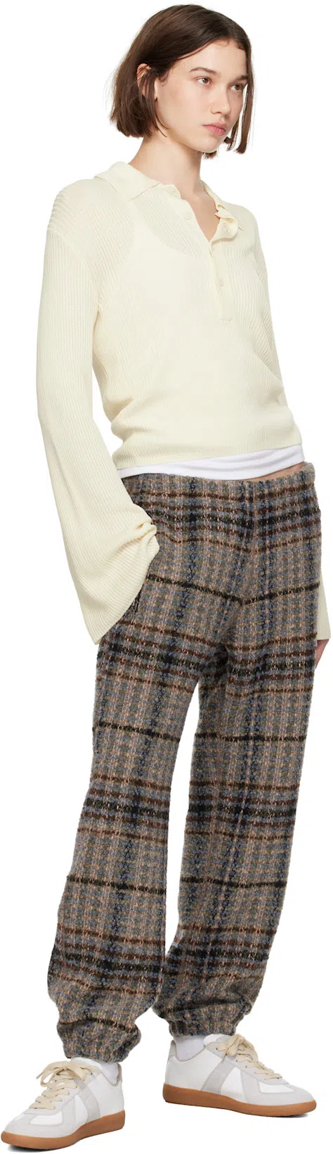 MAISON MARGIELA Bicolor Leather Replica Sneakers In White