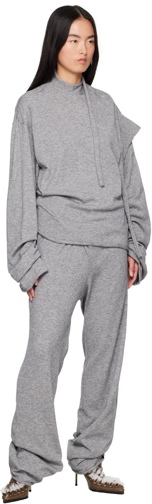 OTTOLINGER Soft Trousers With Elastic Waist In Grey