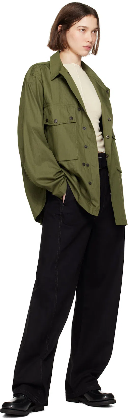 NEEDLES Khaki Field Jacket In A-olive