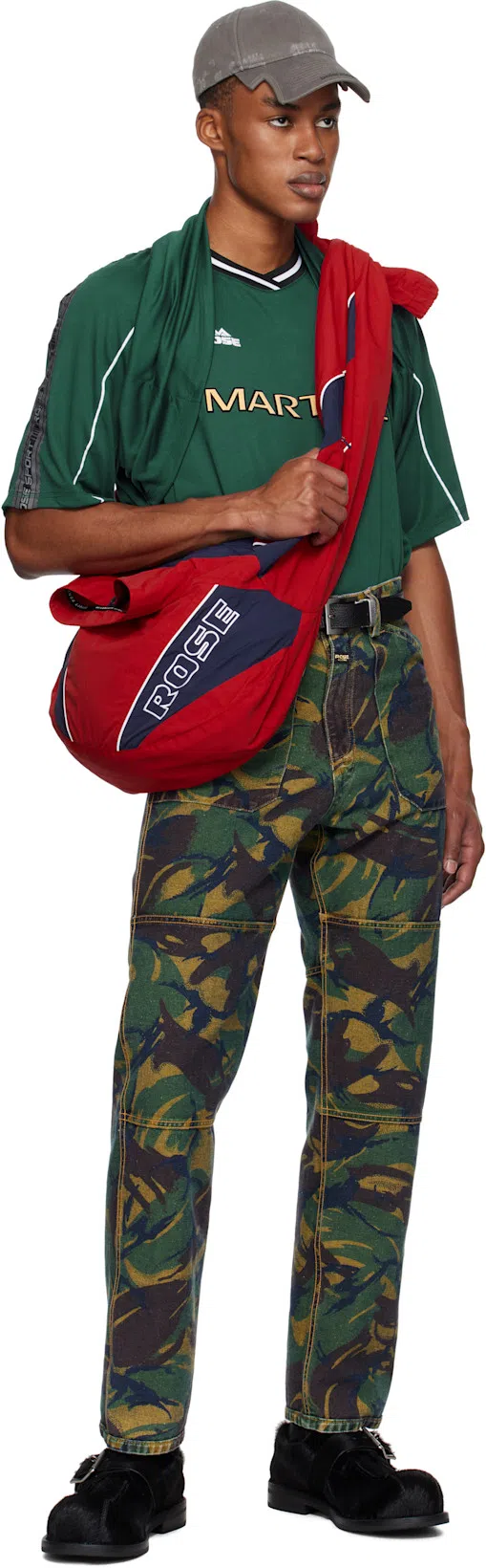 MARTINE ROSE Bulb Toe Buckle Loafers In Multi