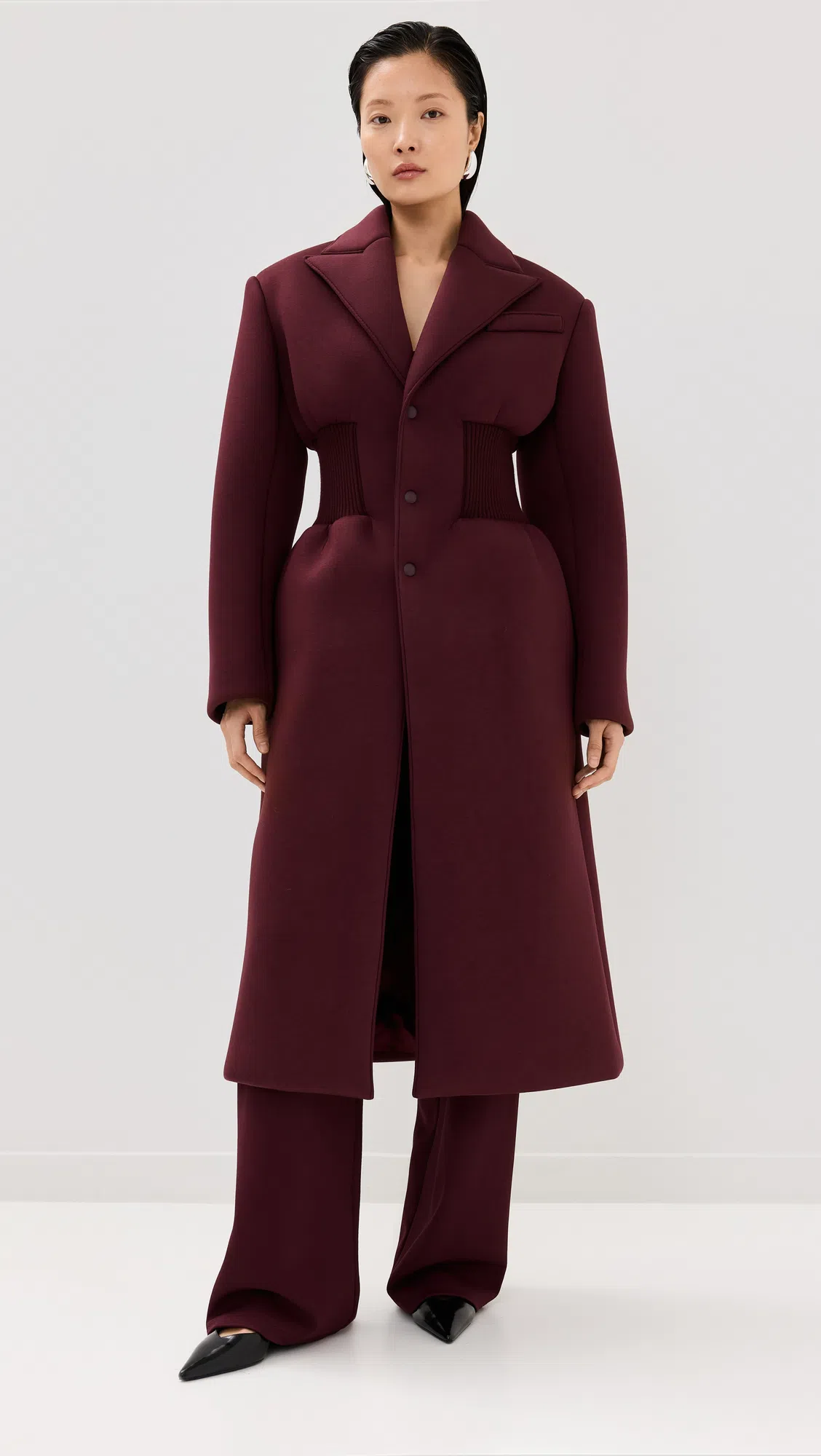 WARDROBE.NYC Black Semi Matte Bustier Tank Top