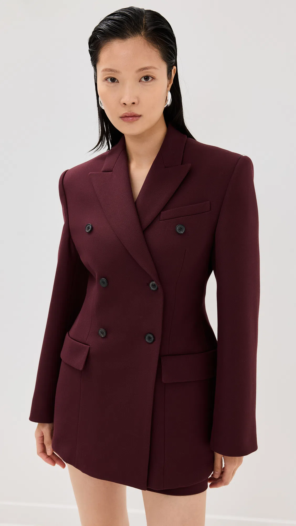 WARDROBE.NYC Black Semi Matte Bustier Tank Top