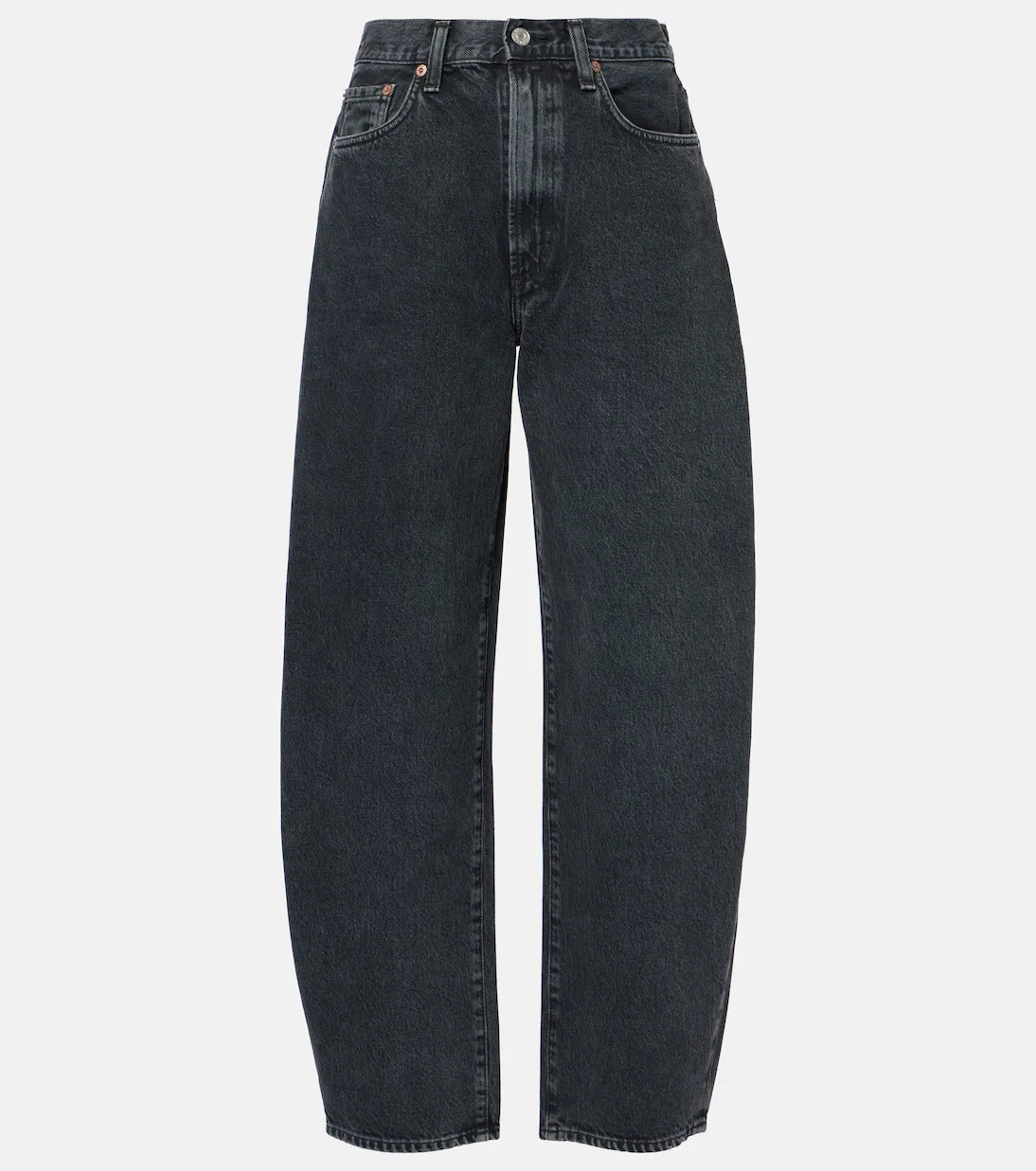 AGOLDE Denim Pants In Black Tar