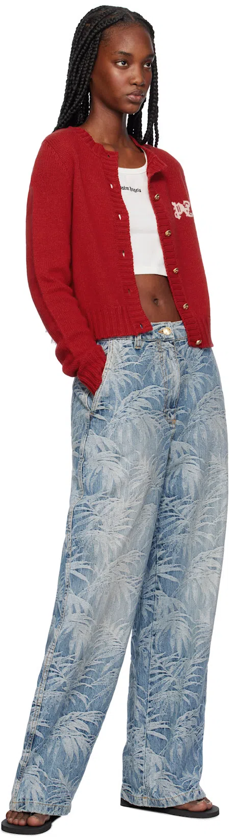 BALENCIAGA Women Black Rubber Cagole Thong Slippers In Multi