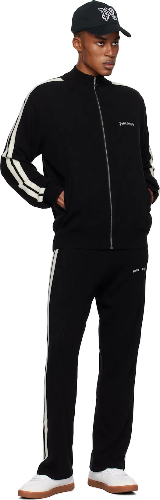 PALM ANGELS Jacket With Embroidery In Black