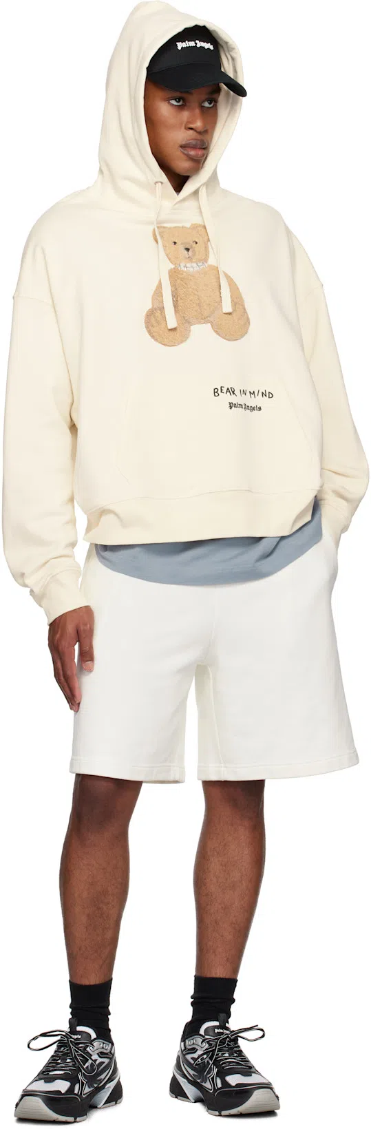 PALM ANGELS Бейсбольная Кепка Из Хлопка In Black