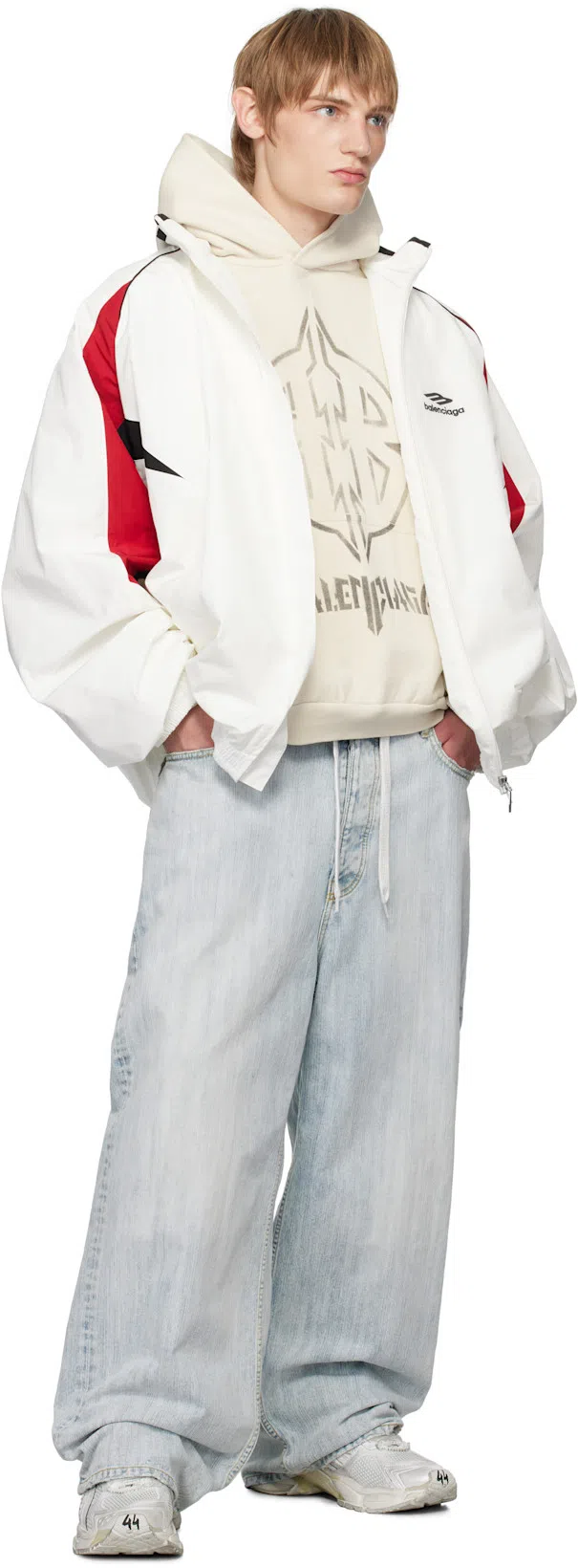 BALENCIAGA Be Right Back Running Sneakers In White