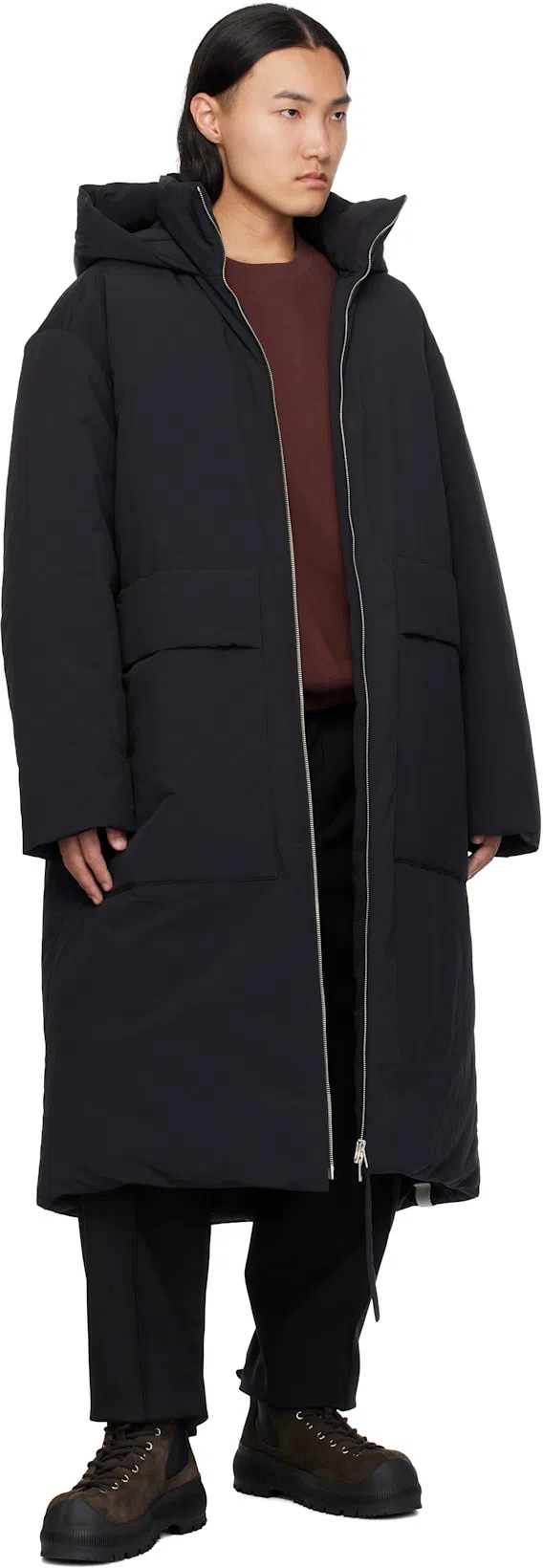 JIL SANDER Logo Tote Bag In Black