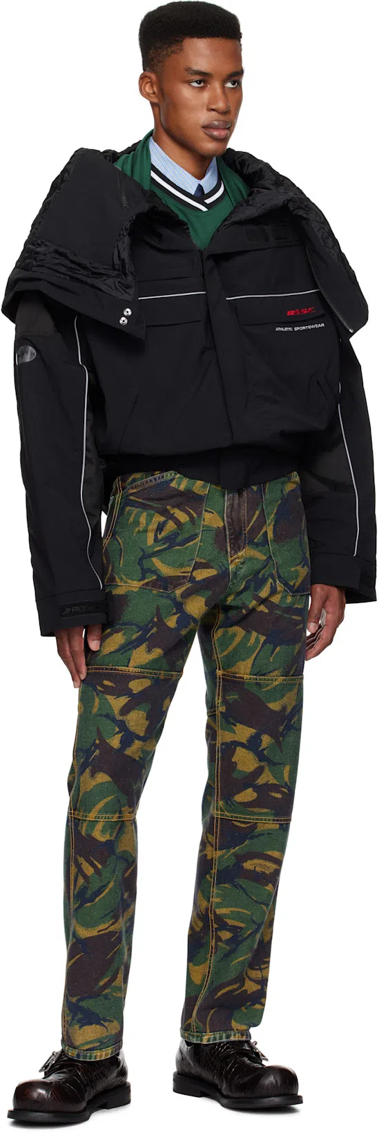 MARTINE ROSE Bulb Toe Buckle Loafers In Multi