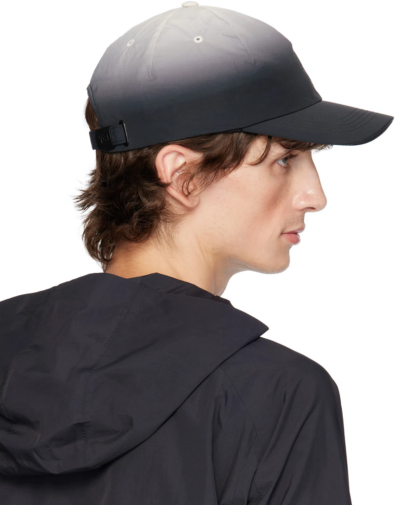 Y-3 Adidas Back Print Short Sleeved Cotton T-shirt Clothing In Black