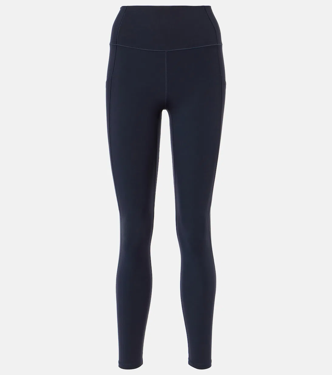 VARLEY Freesoft Cropped Stretch-jersey Leggings In Navy