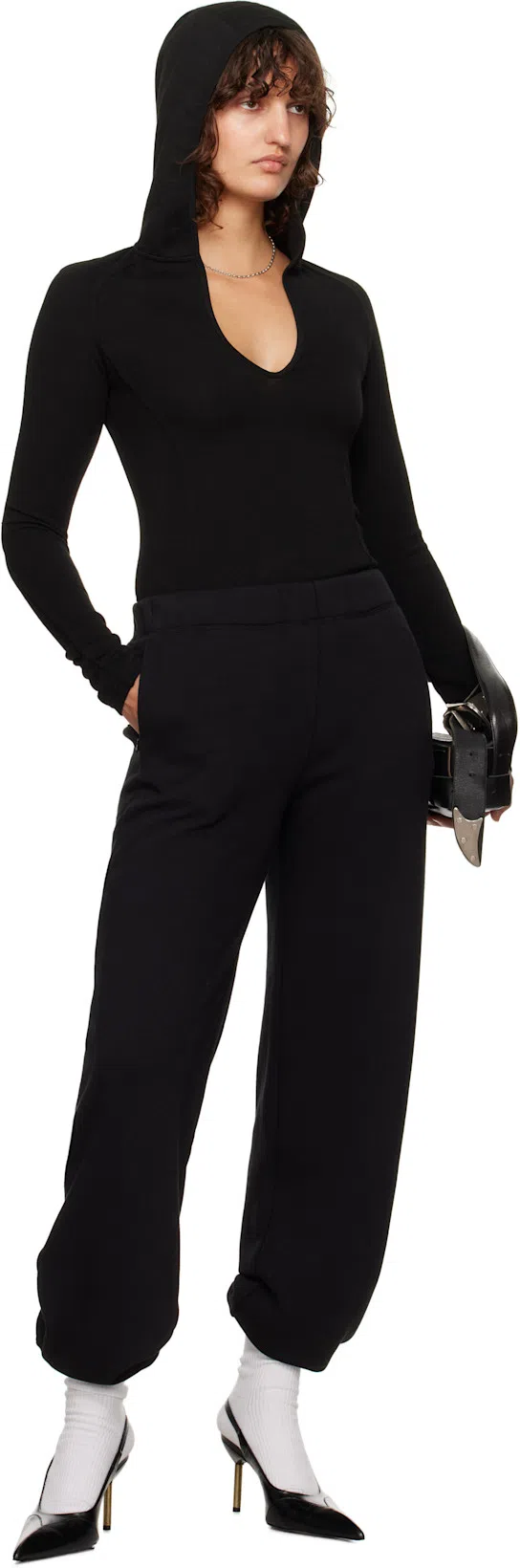FAX COPY EXPRESS Black Ultra Soft Casual Lounge Pants