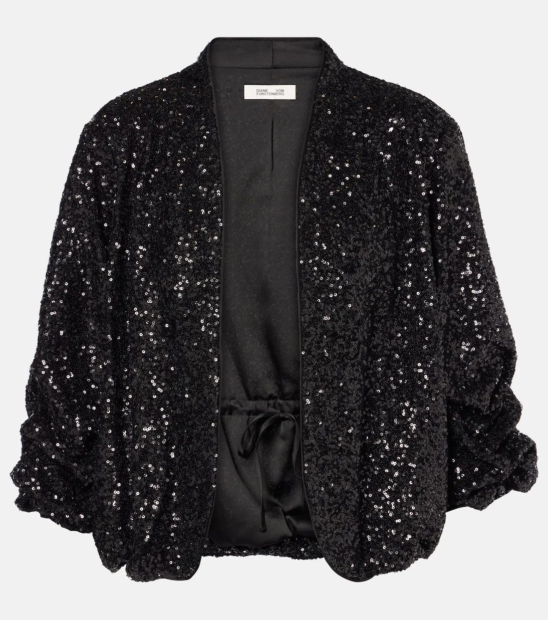 DIANE VON FURSTENBERG Berlin Sequined Tulle Camisole In Black