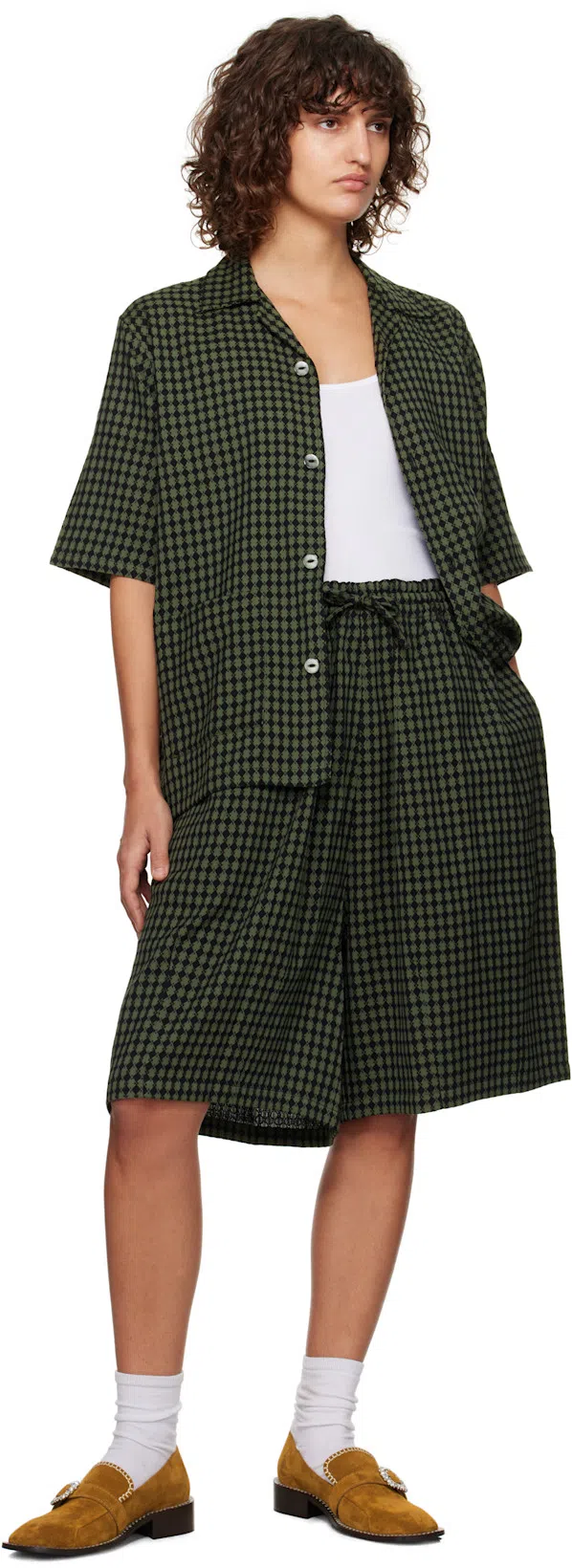 NEEDLES Green & Black Cabana Shirt In A-green