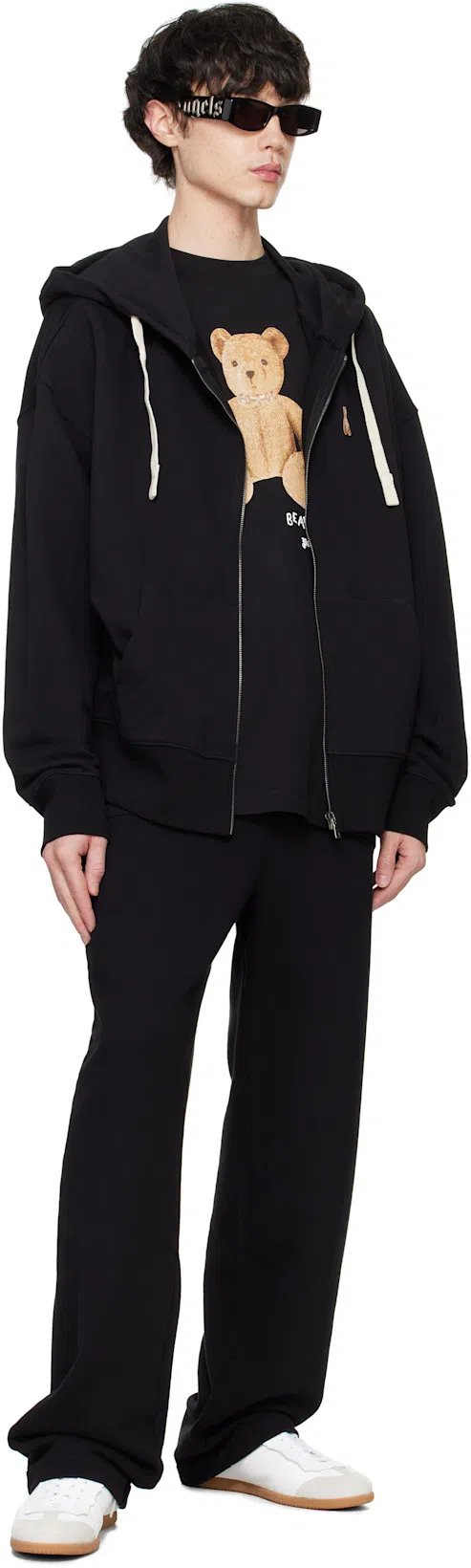 PALM ANGELS Men Bear In Mind Over T-shirt In Black