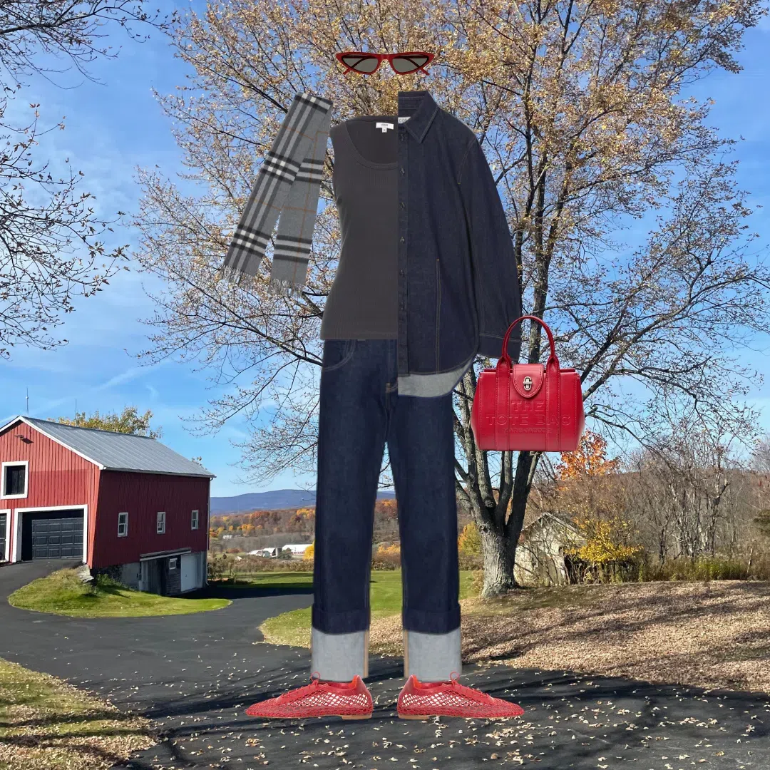 AGOLDE Poppy Ribbed Tank Top In Black