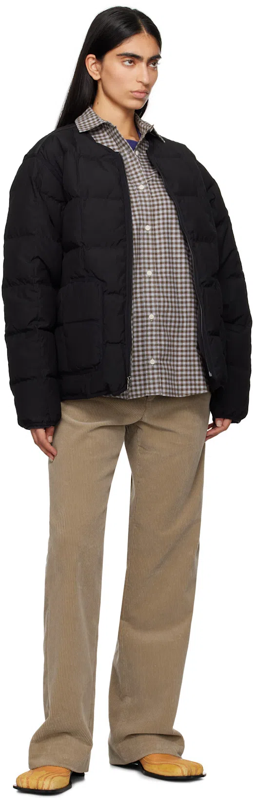 RIER Khaki Cotton Trousers In Yuta