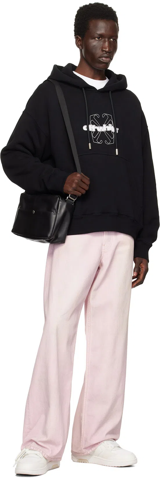 ACNE STUDIOS 1981m Wide-leg Distressed Jeans In Pale Pink