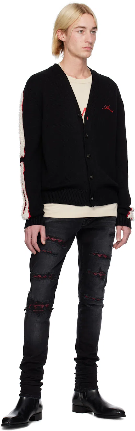 AMIRI Logo-print Cotton T-shirt In White