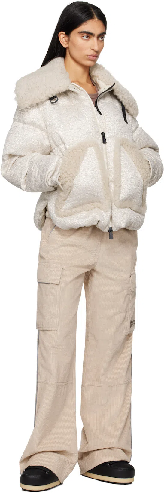 MOON BOOT Icon Logo Printed Lace-up Boots In Blue