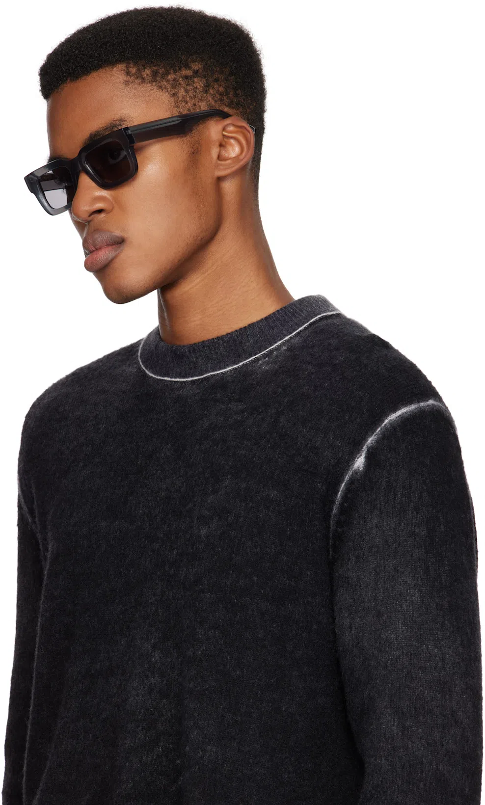 ACNE STUDIOS Karpo Vintage Wool Blend Sweater In Black