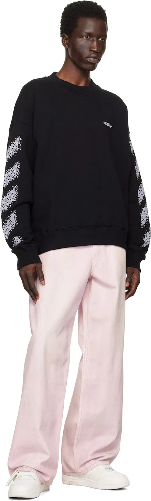 ACNE STUDIOS 1981m Wide-leg Distressed Jeans In Pale Pink