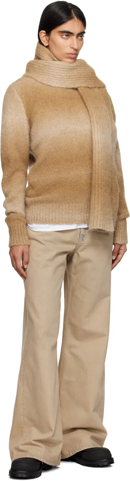 MARNI Dada Rubber-trimmed Leather Brogues In Black