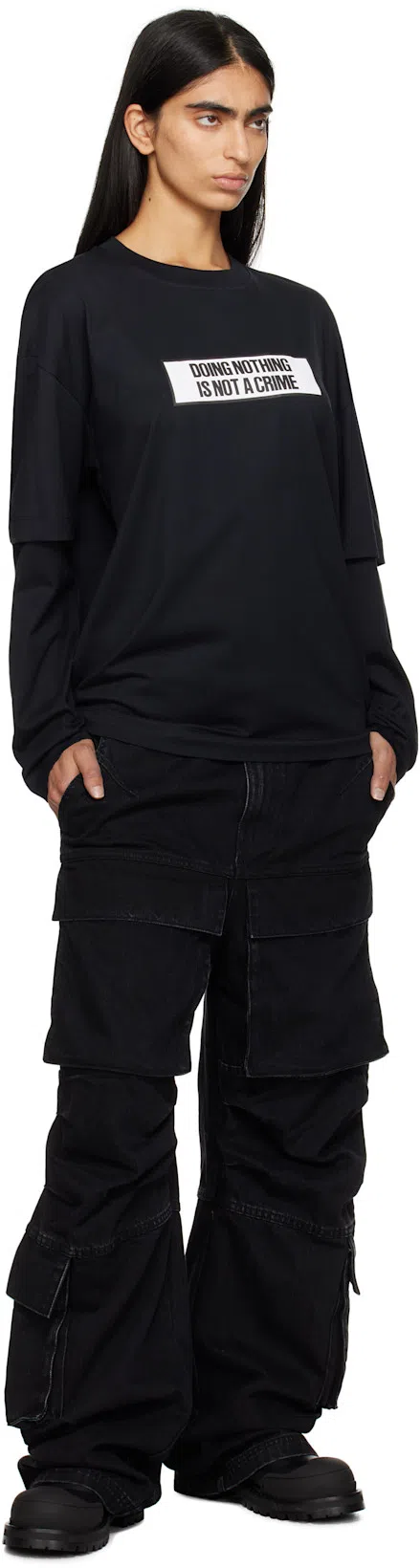 MARNI Dada Rubber-trimmed Leather Brogues In Black