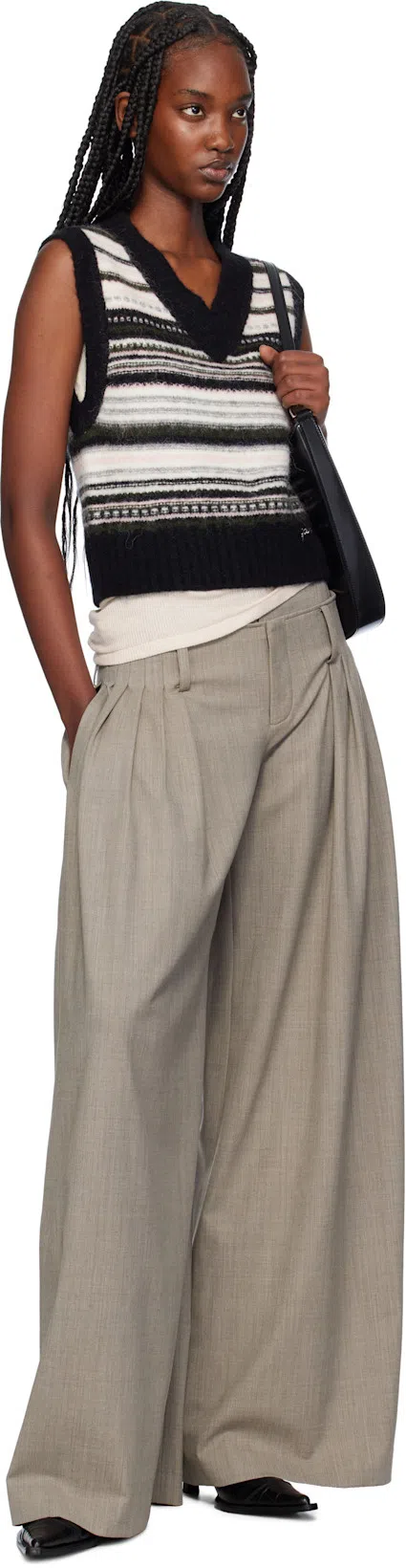 KNWLS Gray Bayon Trousers In Grey