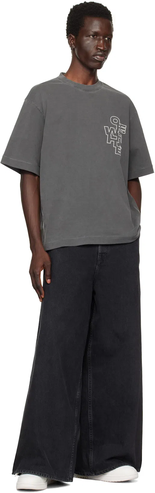 OFF-WHITE Off White™ Black Caravaggio Mery Print Hoodie