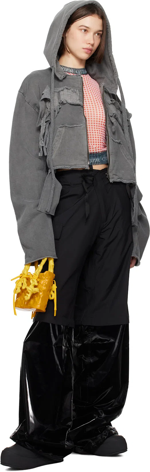 OTTOLINGER Red Check T-shirt In Gingham Print