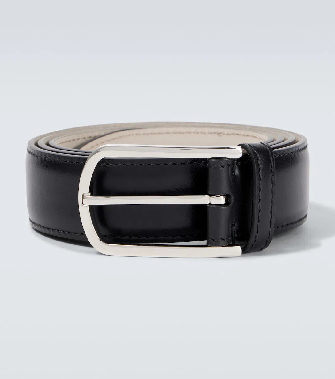 BRUNELLO CUCINELLI Leather Belt In Black