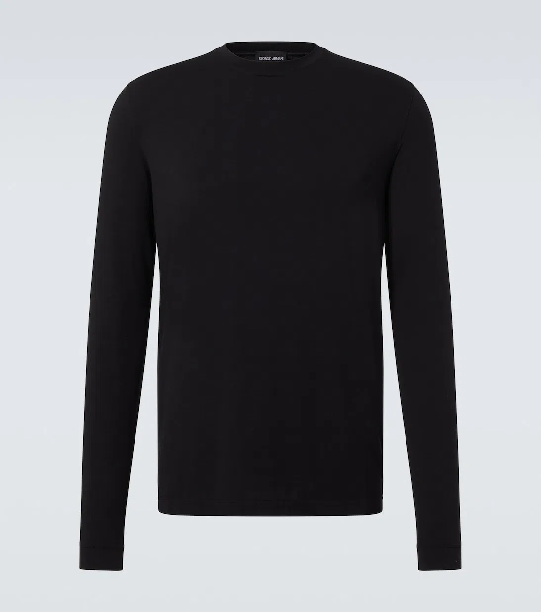 GIORGIO ARMANI Viscose Blend T-shirt In Black