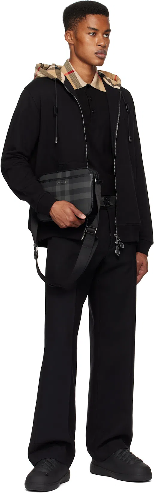 BURBERRY Black Three-pocket Trousers