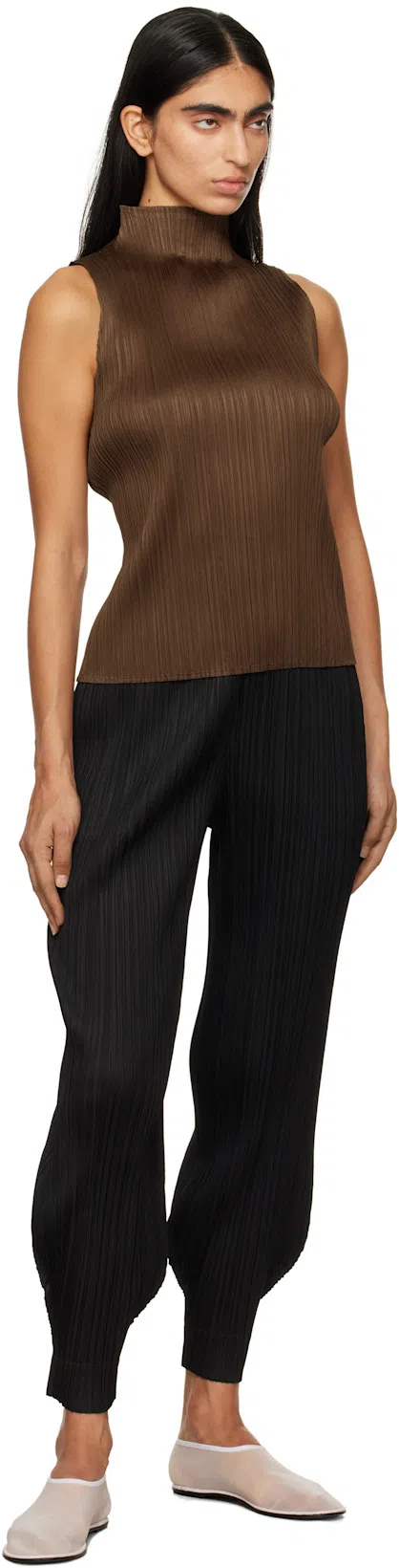 THE ROW White Sock Slippers In Purple