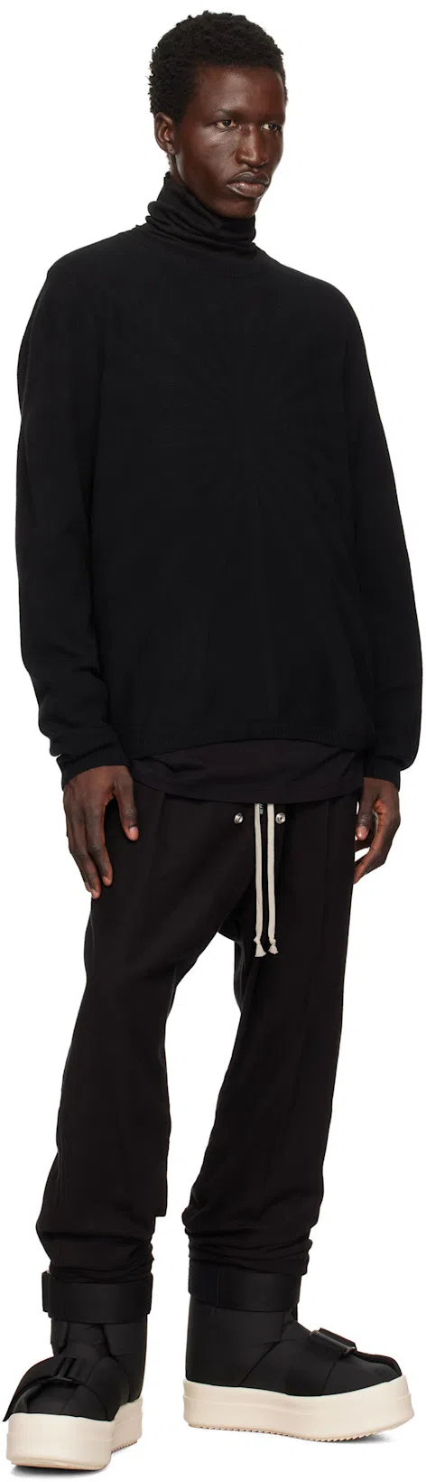 RICK OWENS X Moncler Padded Nylon Ski Boots In Black