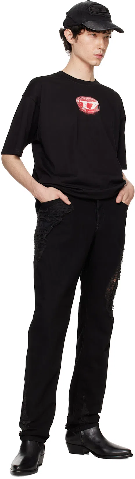 DIESEL Black Regular 2023 D-finitive Jeans