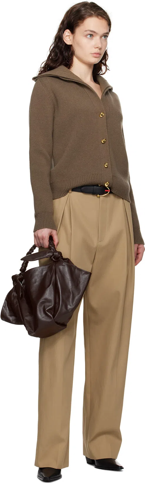 BOTTEGA VENETA Leather Tex Mules With Covered Heel 10cm In Black