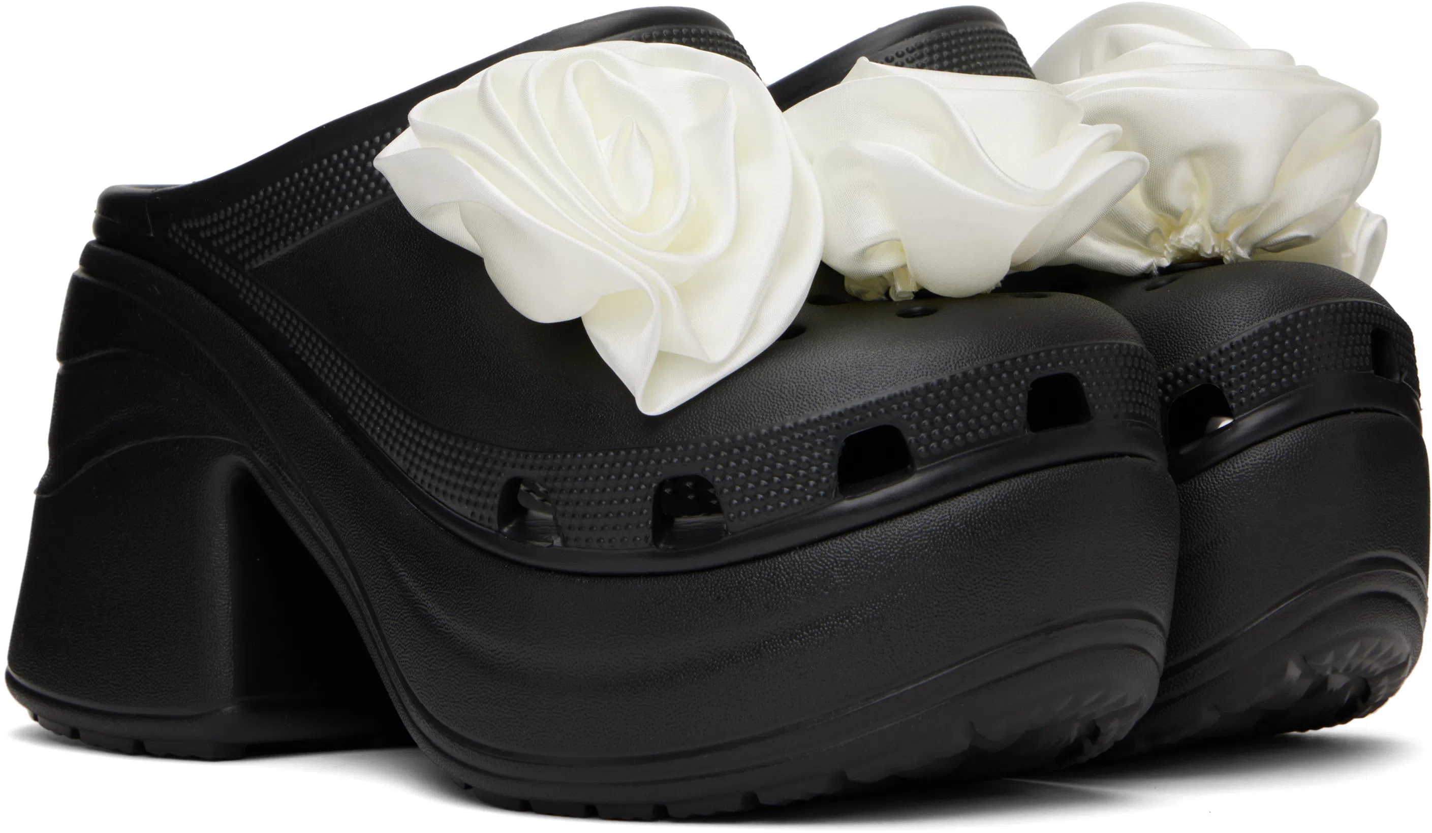 CROCS Siren Rosette Sandals In Black