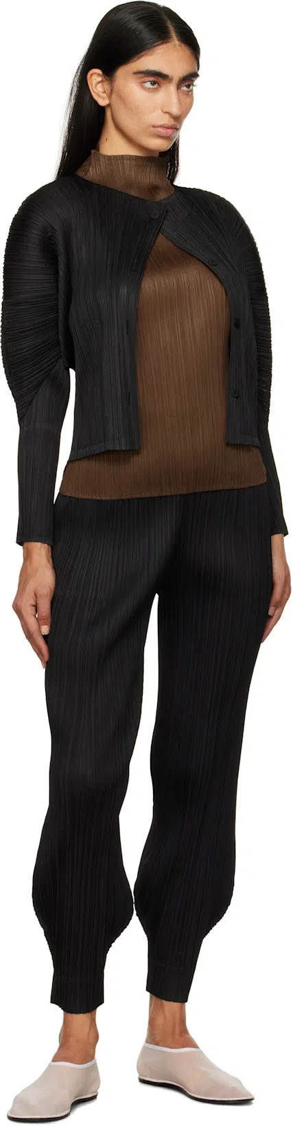 THE ROW White Sock Slippers In Purple