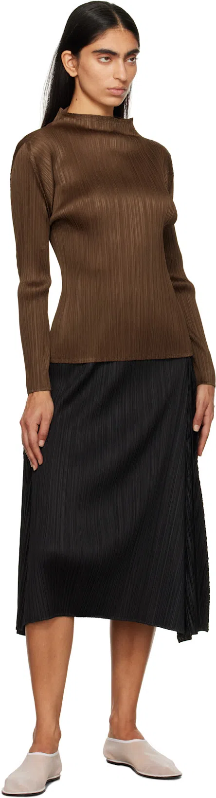 THE ROW White Sock Slippers In Purple