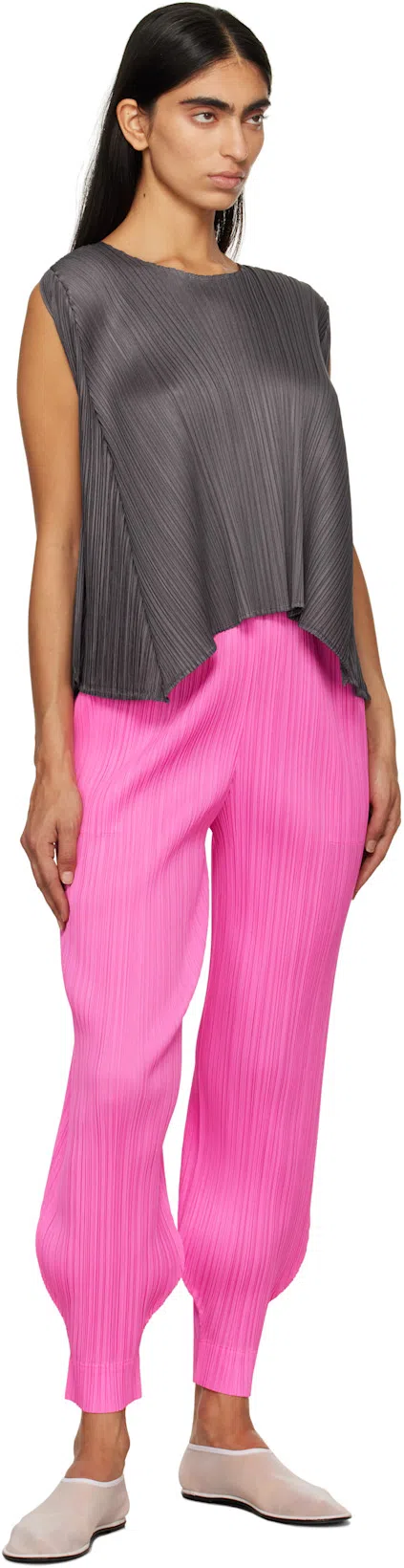 THE ROW White Sock Slippers In Purple