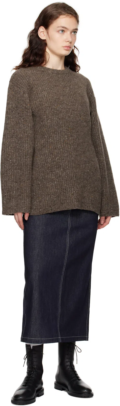 LEGRES Grained Leather Ankle Boots In Black